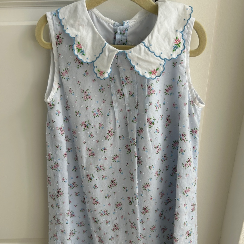 The Proper Peony Girl’s Bea Floral Dotted Swiss Dress size 6
